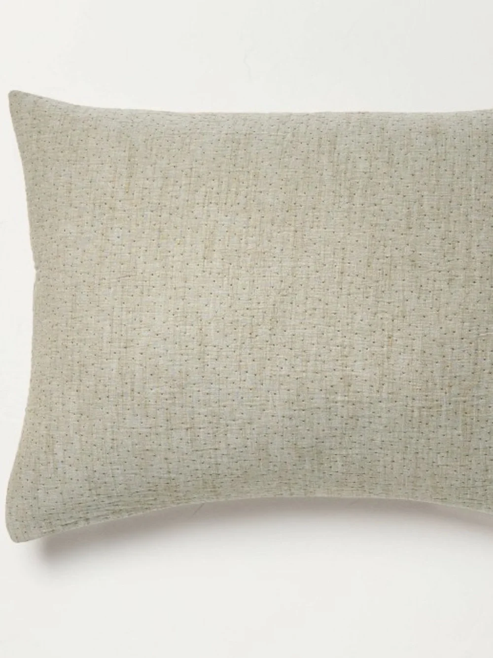 NEW Hearth & Hand Green Gauze Stitch Pin Dot Pillow Sham